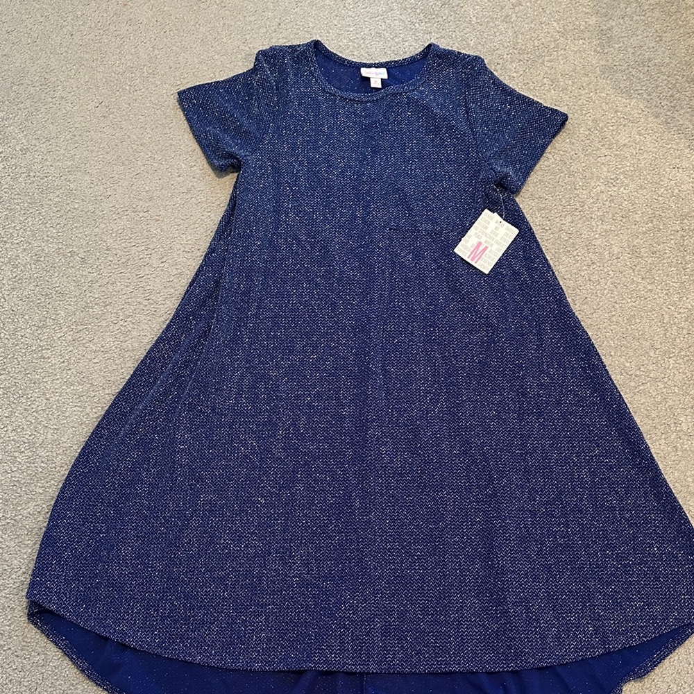 LuLaRoe Navy Blue Textured Top